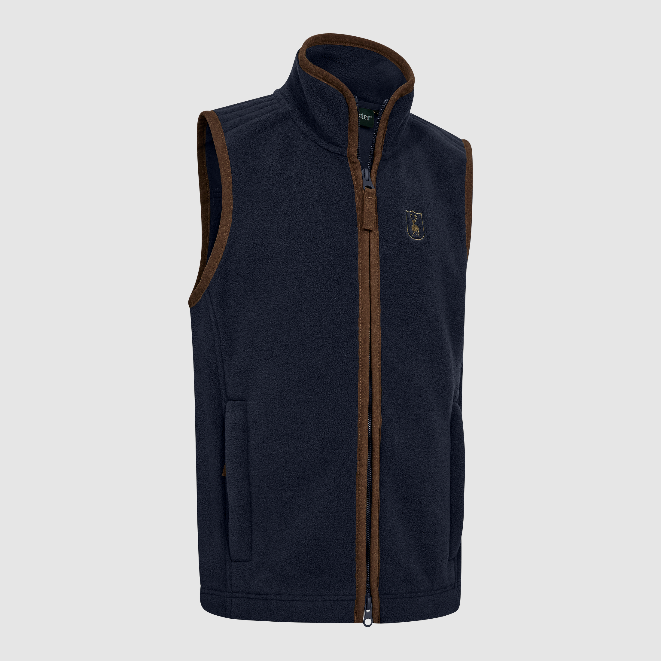 Youth Cumbria Fleece Vest - Dark Blue - Children's Size: 128