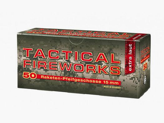 TACTICAL FIREWORKS WHISTLE - EXTRA LAUT - 15MM - 50 SCHUSS