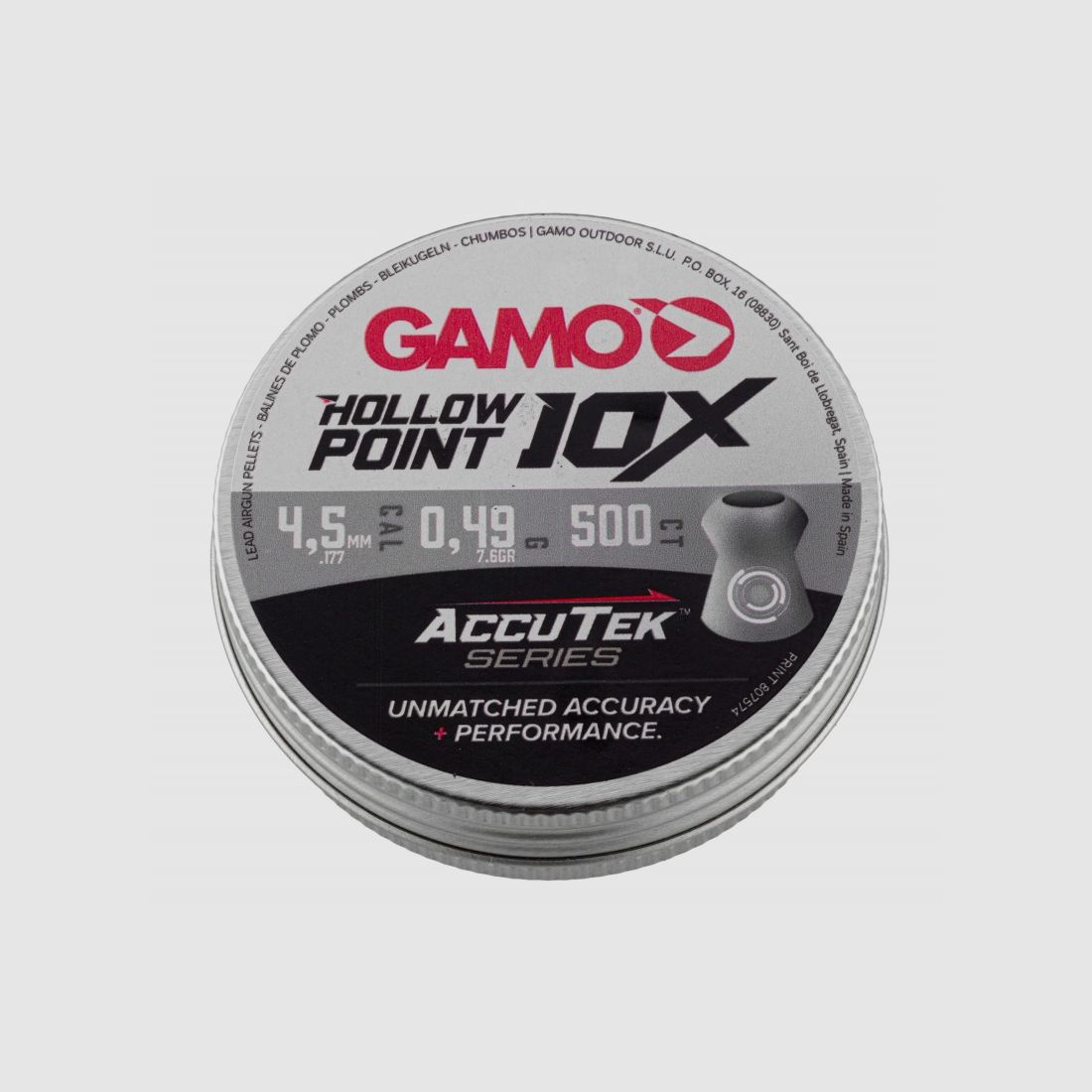 Gamo Hollow Point Accutek 4.5mm Piombo, immagine 1 di 4