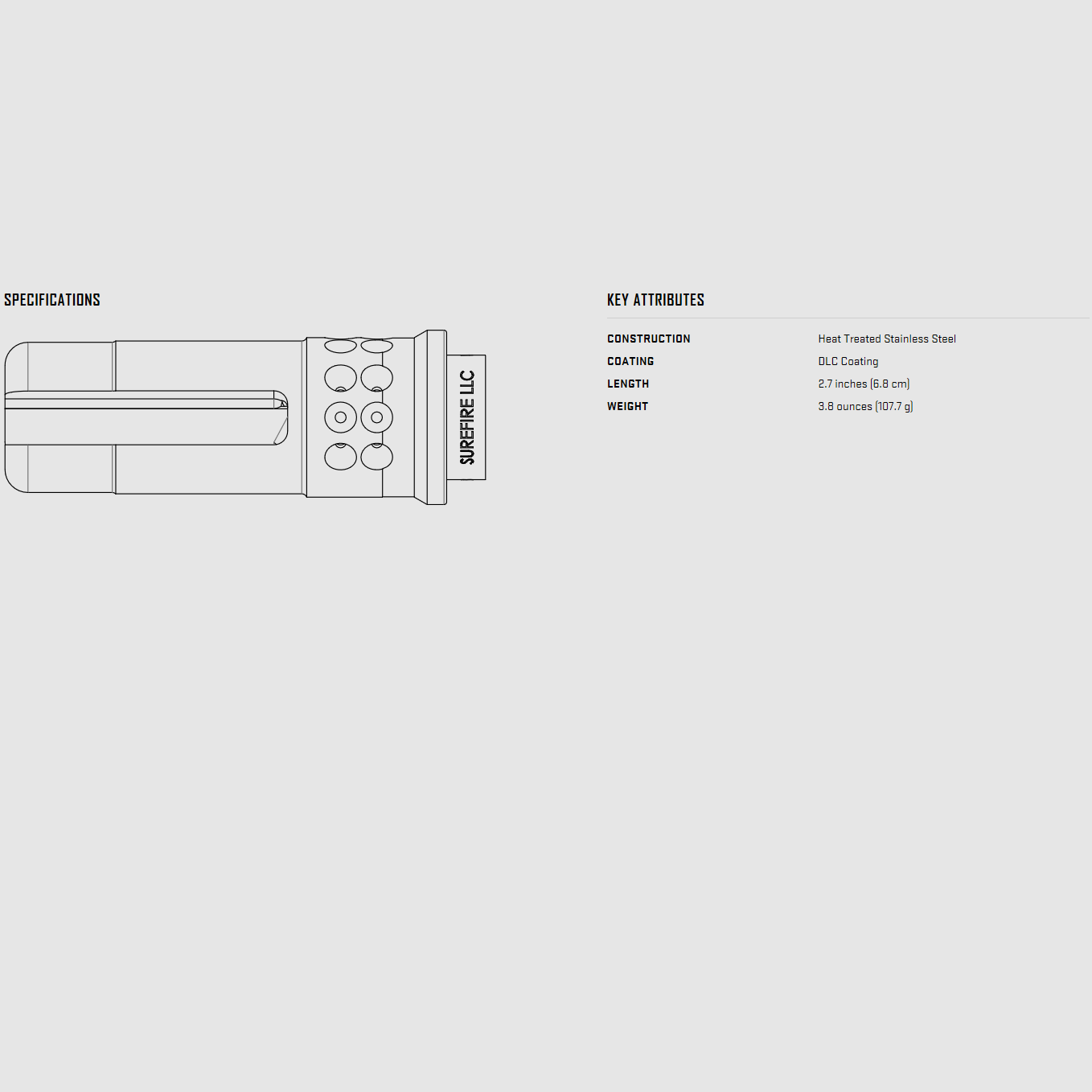 SUREFIRE WARCOMP-556 with SOCOM Fast-Attach® Interface 1/2-28, Bild 5 von 5