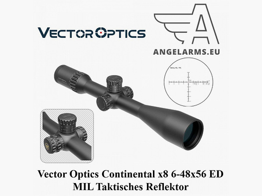 Vector Optics Continental x8 6-48x56 ED MIL taktisches Zielfernrohr www.angelarms.eu