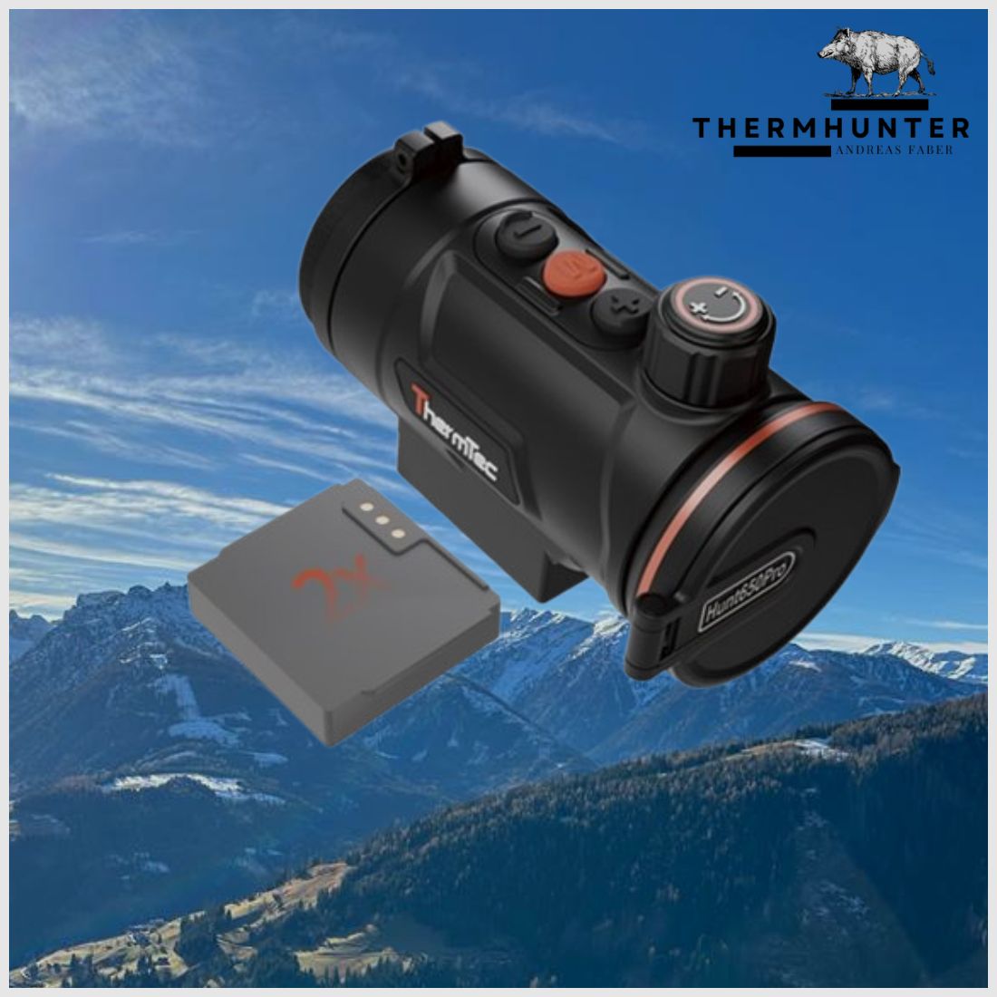 ThermTec Hunt Pro 650 incluso adattatore dispositivo di visione termica