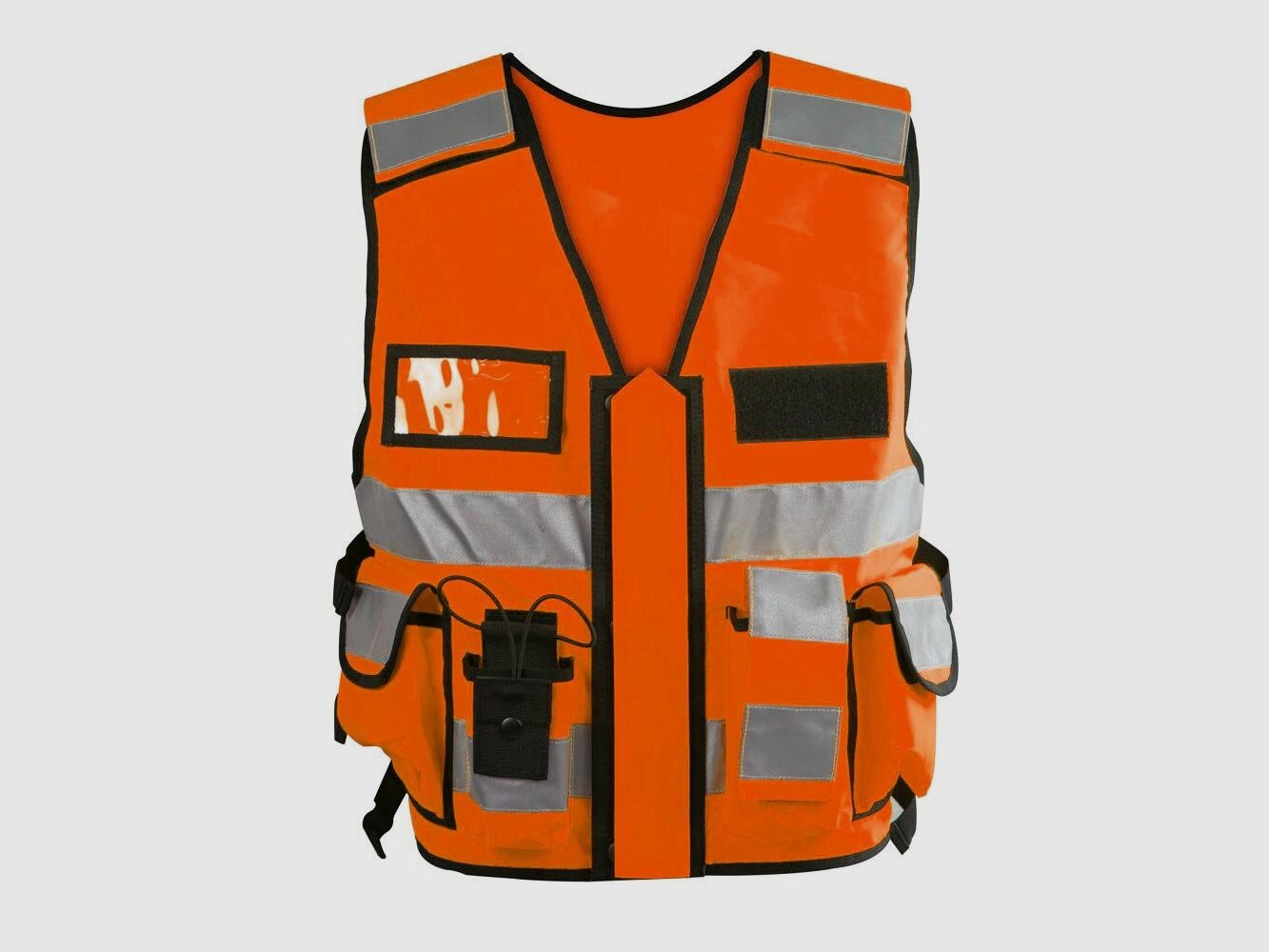 Einsatz-Warnweste Sicherheitsweste Reflektierend Orange M-XL