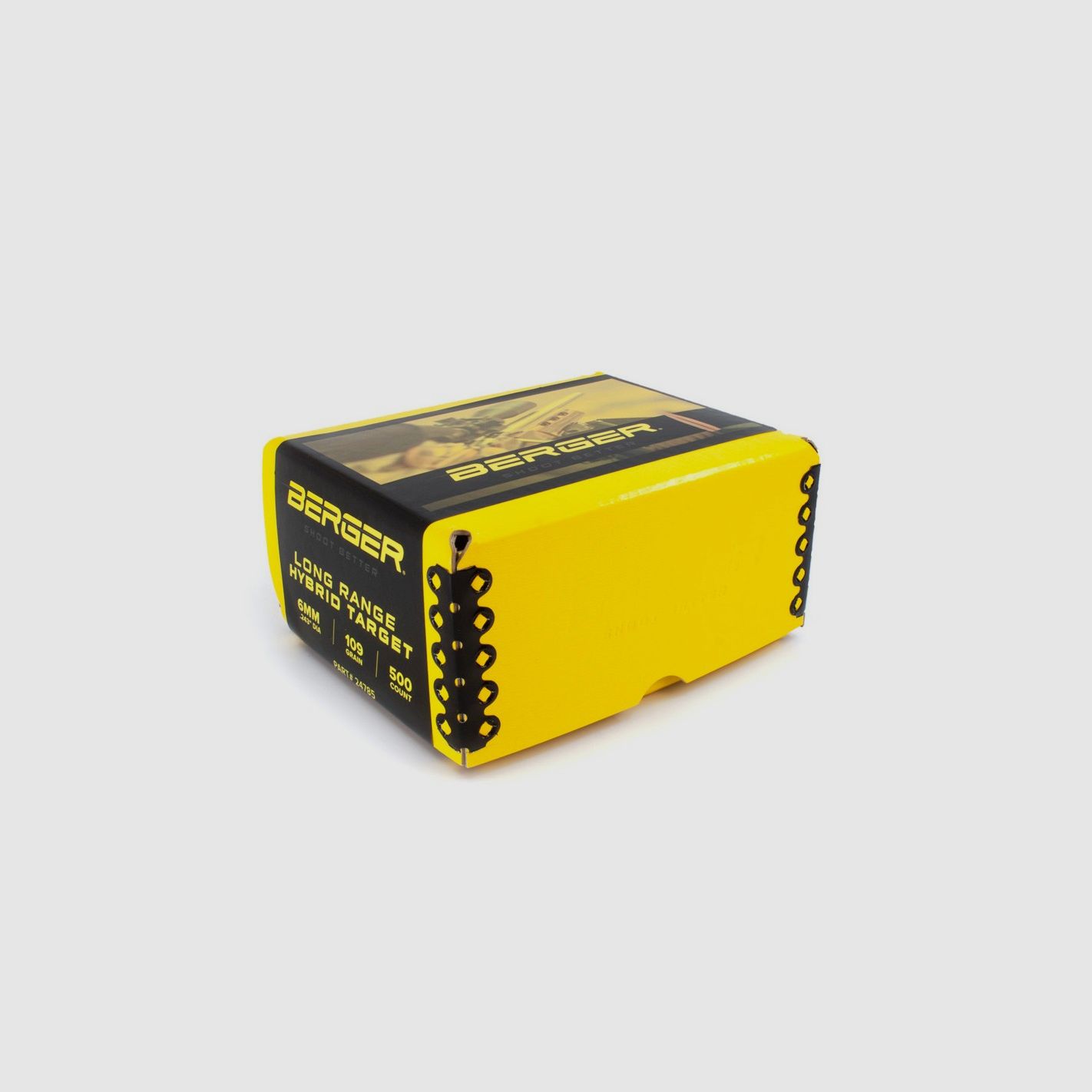 BERGER GESCHOSSE 6MM (.243) 109gr LR HYBRID TARGET MENGENPACKUNG 500 STK, Bild 2 von 2