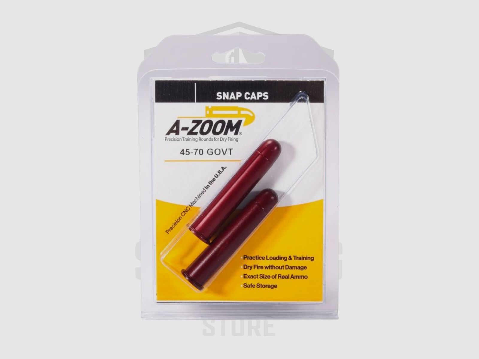 A-Zoom .45-70 GOV Snap Caps Manipulierpatrone 2 pack Red, Bild 1 von 2