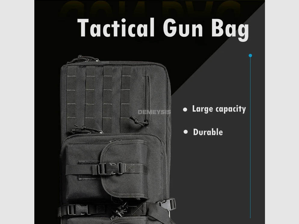 <Tekst>Tactische MOLLE-wapentas voor 2 geweren – 600D Oxford – Rugzak & tas – 95 cm / 116 cm – Airsoft, jacht, schietsport</Tekst>