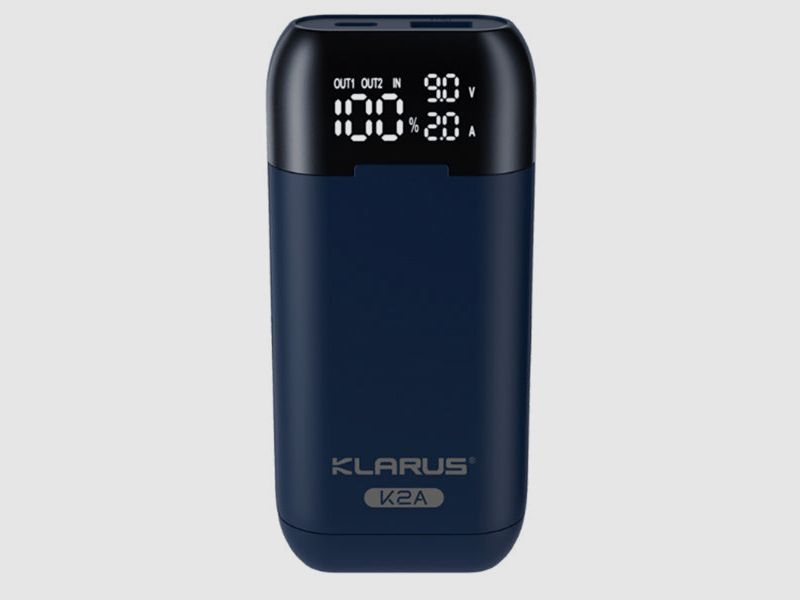 Akku-Ladegerät K2A für 2 Akkus mit 2 USB-Kabel, Bild 1 von 8