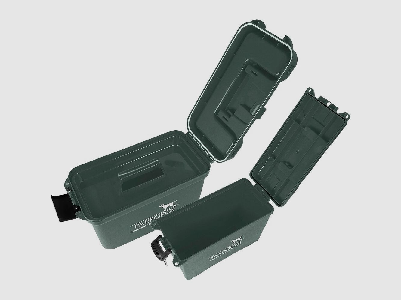 Parforce Transport- und Munitionsbox - 2er-Set Farbe Oliv