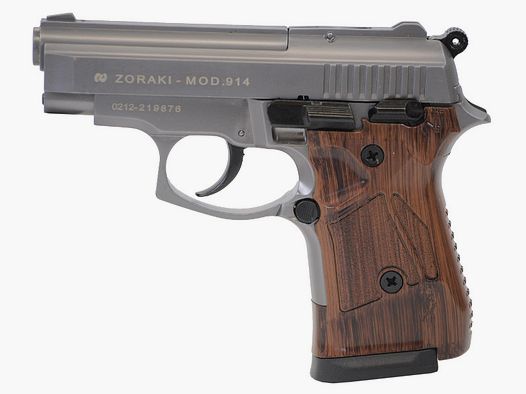ESC Zoraki 914 titan drewniany wygląd 9mm PAK broń gazowa i sygnałowa
