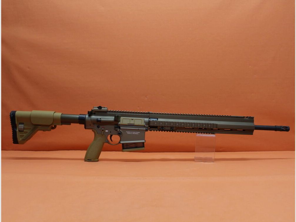 Angaben zur Produktsicherheit: Im Rahmen der EU-Verordnung sind wir verpfl Ha.Büchse .308Win Heckler&Koch/H&K MR308 A3 28 20" Lauf RAL8000, Gas-Piston-System HK417/G28
