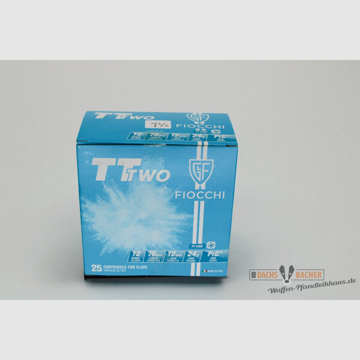 Fiocchi TT Two Trap LEAD 12/70 2.4mm No. 7.5 24g 25 shots