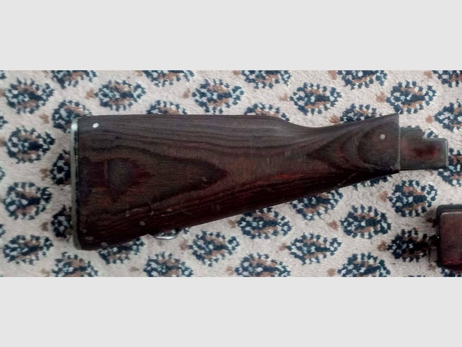 Classic AK fixed stock wood laminate dark brown / can also be fitted into Cybergun GSG Co2 AK47 // AKM & AK74 laminated wood stock