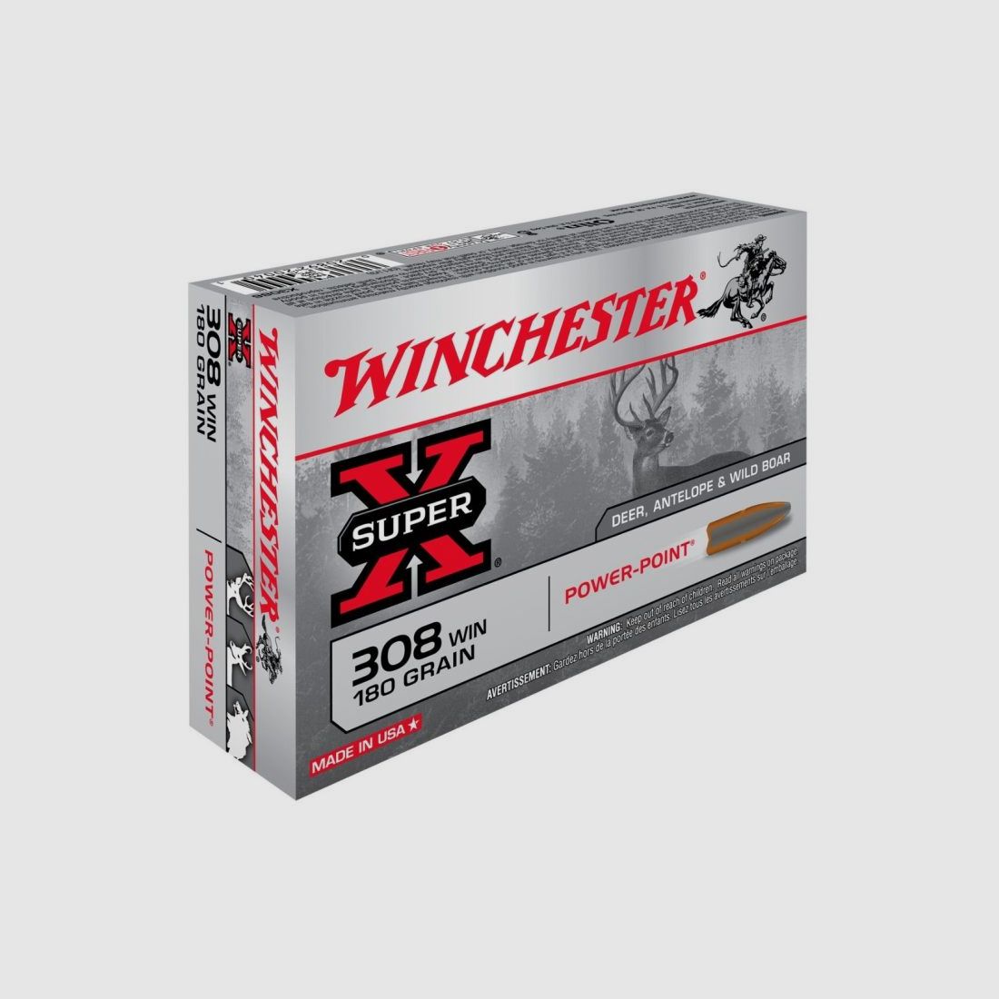 Winchester 308 Win Power Point 180 gr Amunicja, zdjęcie 1 z 6