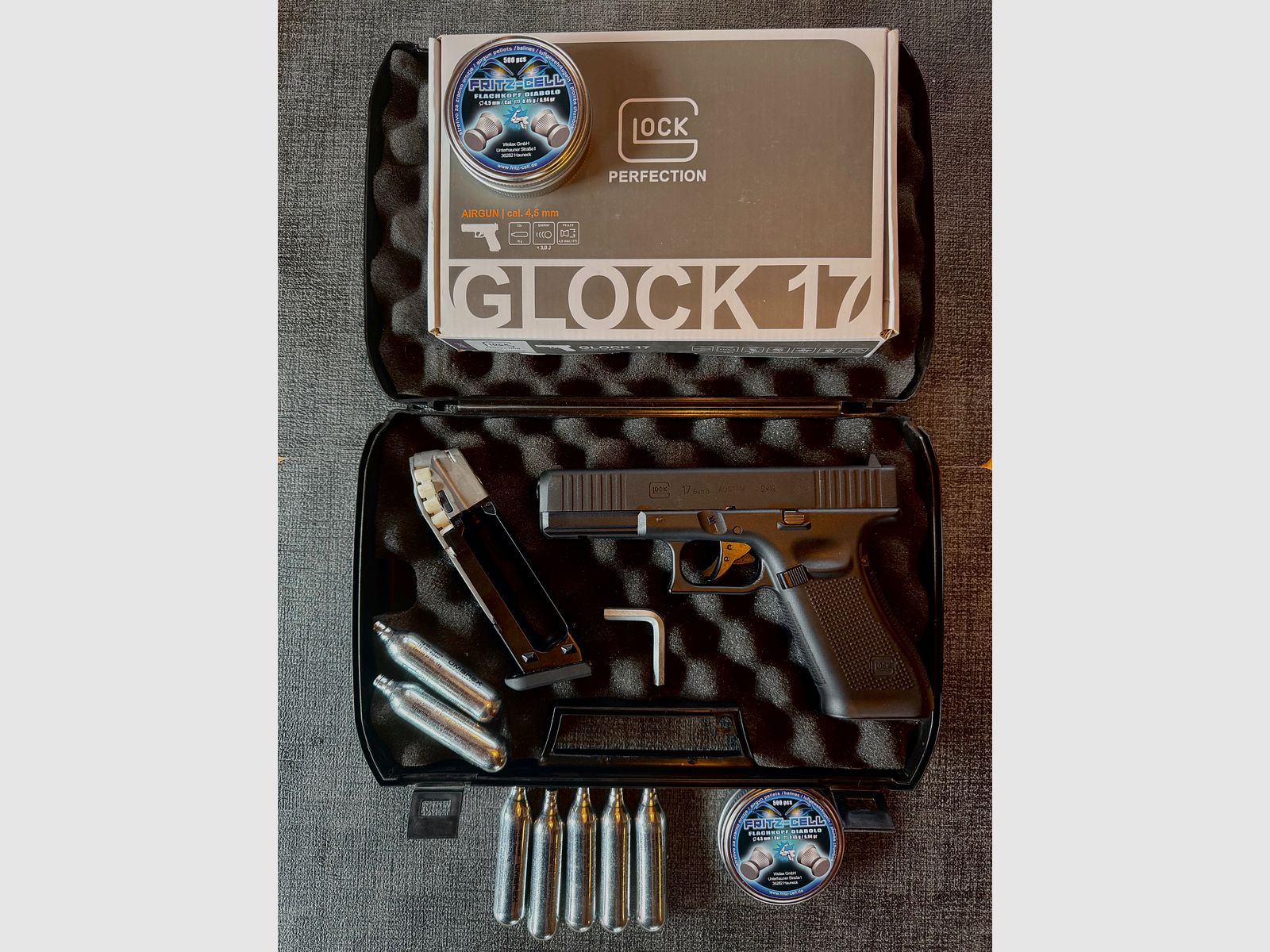 Glock 17 GEN 5 CO2 Pistole Kaliber 4,5mm Diabolo