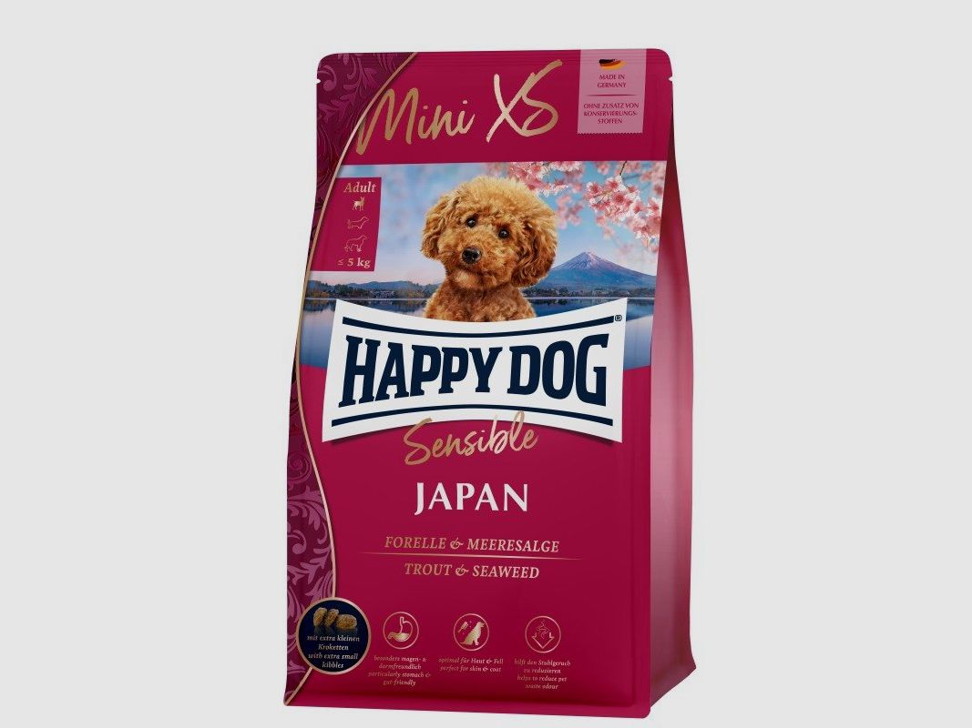 Happy Dog Hunde Trockenfutter Supreme Mini XS Japan 1,3 kg