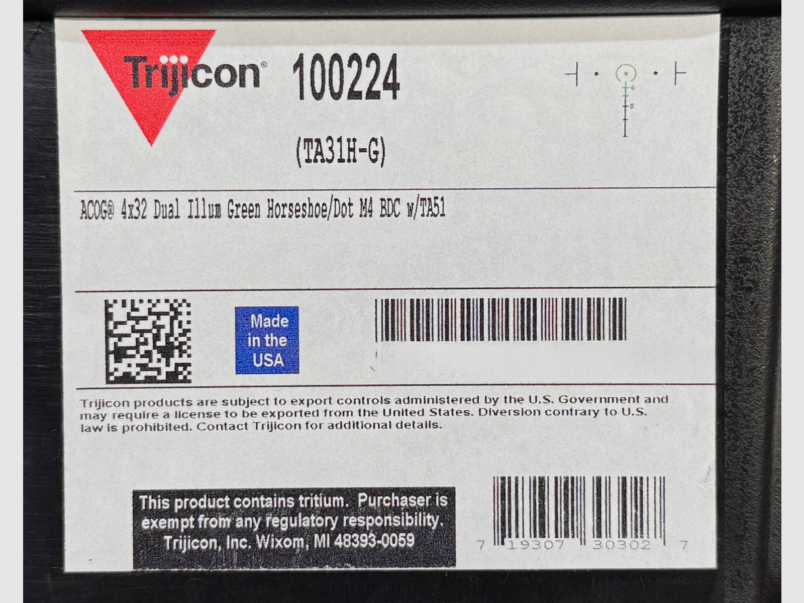 Trijicon ACOG 4×32 TA51, Bild 4 von 5
