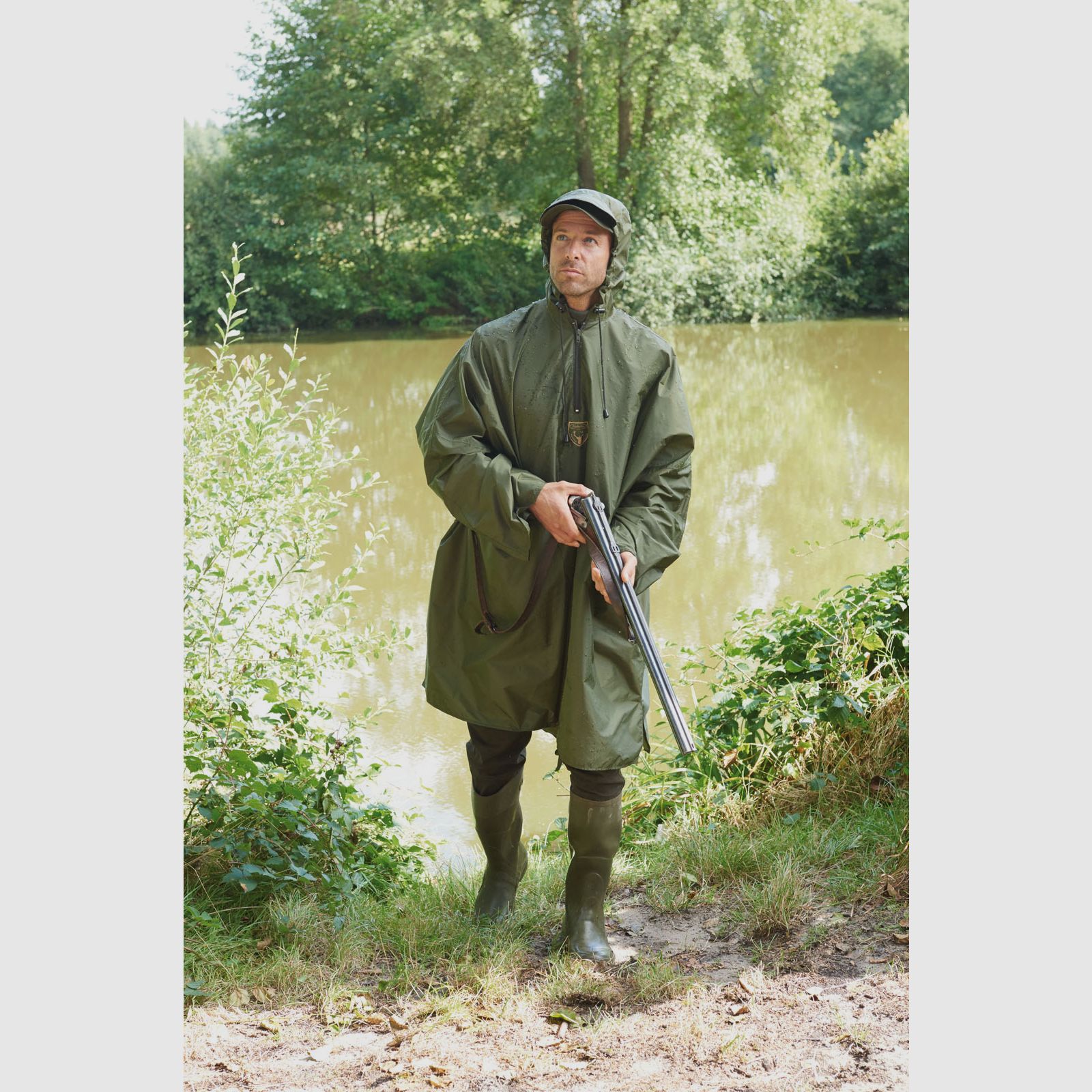 Poncho mit Kapuze - 100% Nylon