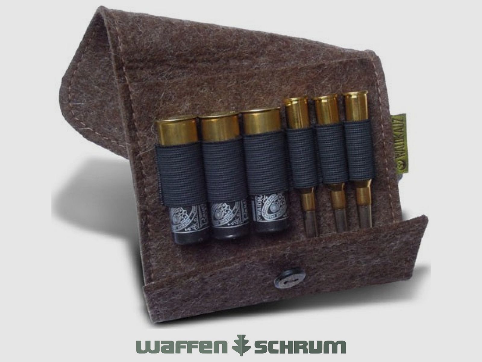 Waldkauz Filz Patronenetui ''Büchsflinte''