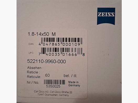Zeiss V8 1,8-14x50 m. riel