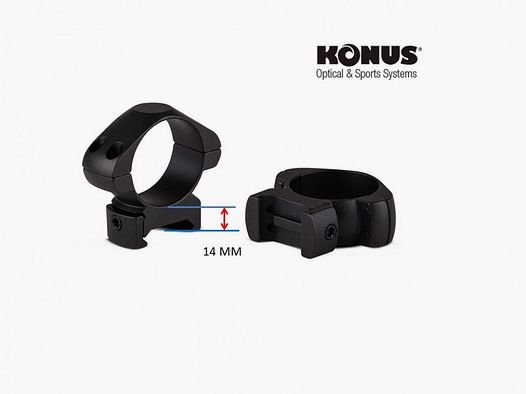 KONUS anneaux Weaver acier 30 mm - hauts 07403