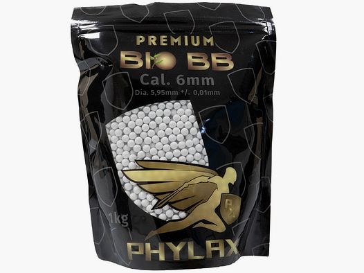 PHYLAX 040g Premium Airsoft BIO BBs / Airsoft Munition (1Kg / 2500 Schuss)