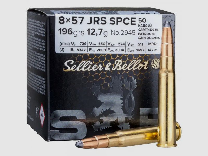SELLIER & BELLOT - 8x57 IRS / JRS - SPCE - 196 GRS./12,7G. - 50 SCHUSS