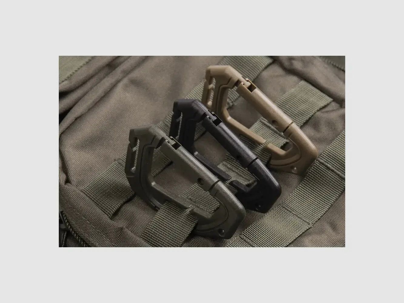 Mil-Tec Mil-Tec Tactical Carabiner Molle 2-Pack - Coyote