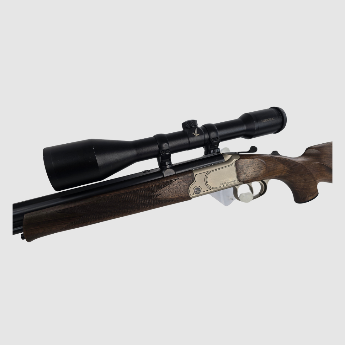 gebr. SODIA Superleicht Mod. Standard Kal. 20/76 mit freiliegenden Kugellauf, mit montierten SWAROVSKI Habicht 8x50L Abs. 4A, Bild 2 von 6