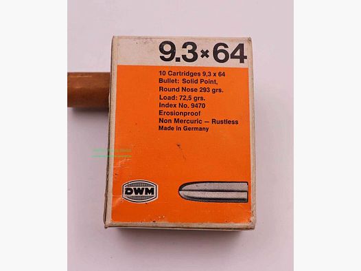 DWM, Berlin Büchsenpatronen 9,3x64