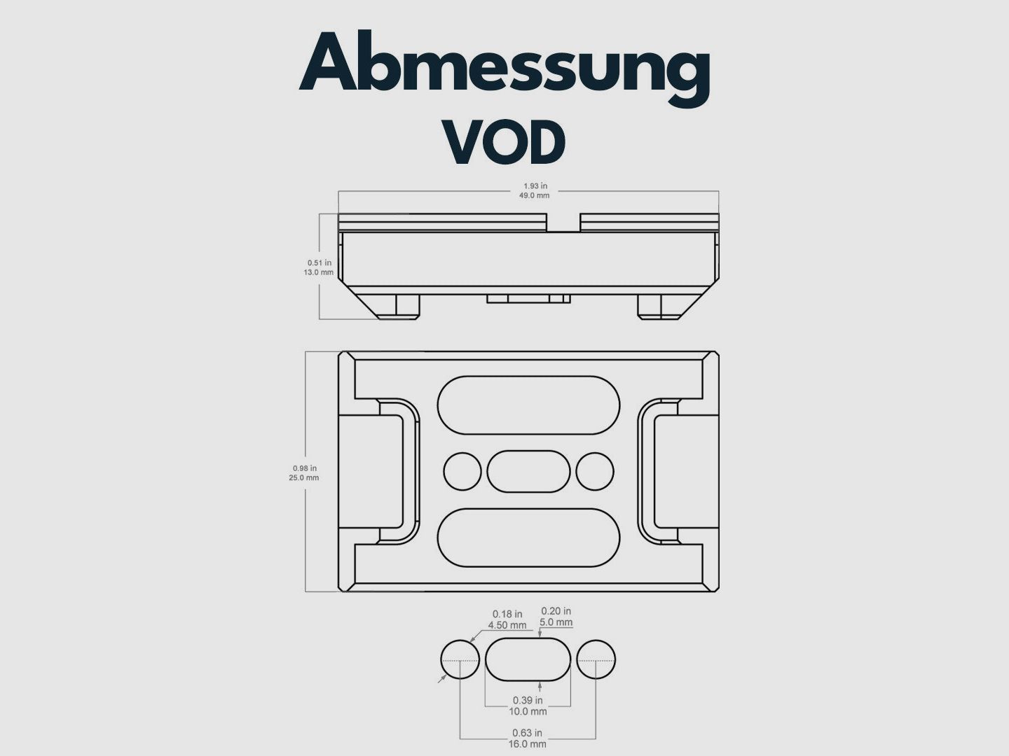 Vector Optics VAS Footprint Adapter – VOD (SCRA-VOD1)