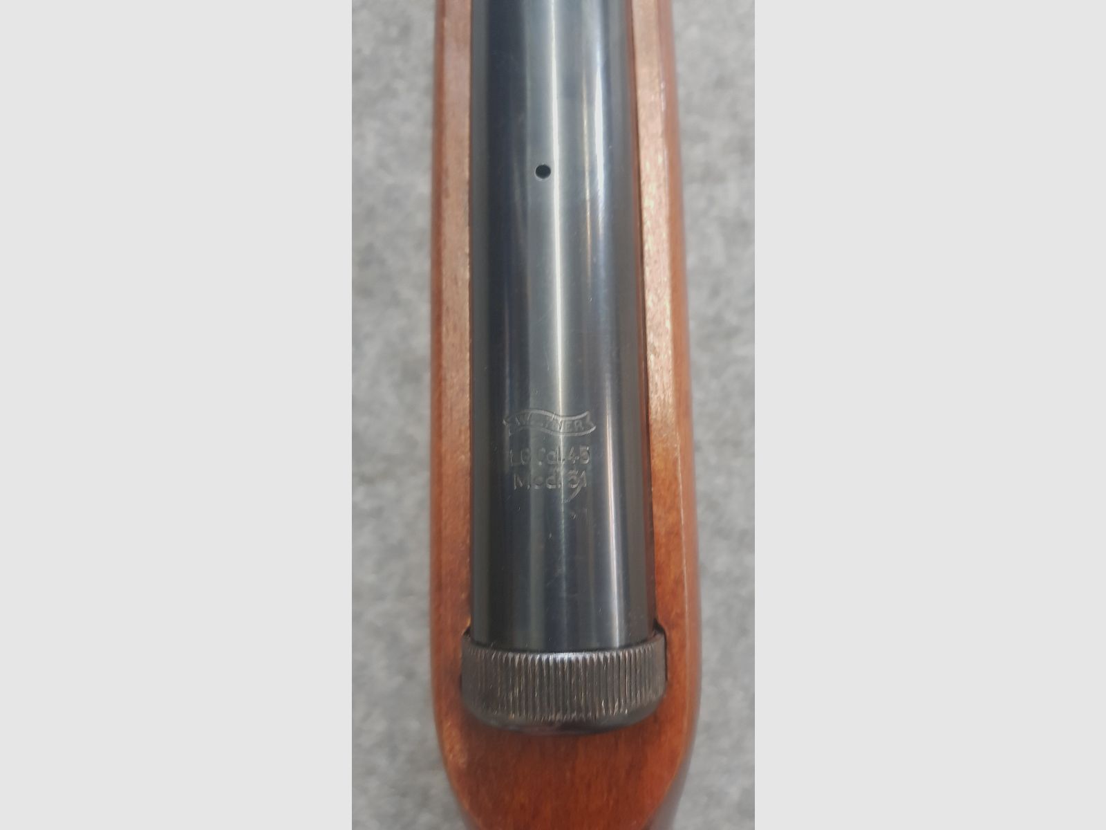 Sehr altes Walther Mod. 51 Knicker Luftgewehr mit sehr kleiner Seriennummer ohne F-Zeichen aus den 50iger Jahren cal. 4,5mm Diabolo
