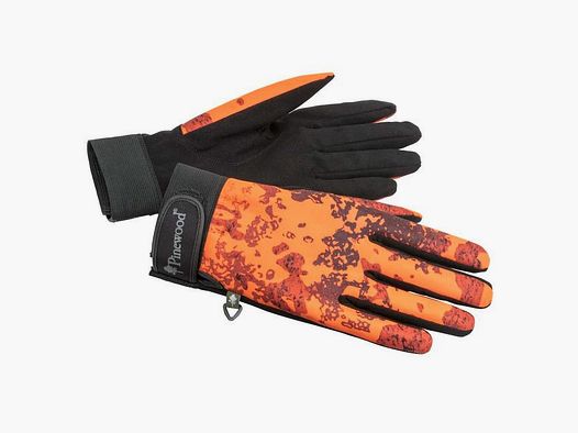 Pinewood Thringen Camou Gloves Strata Blaze/Black 6(Size XS)