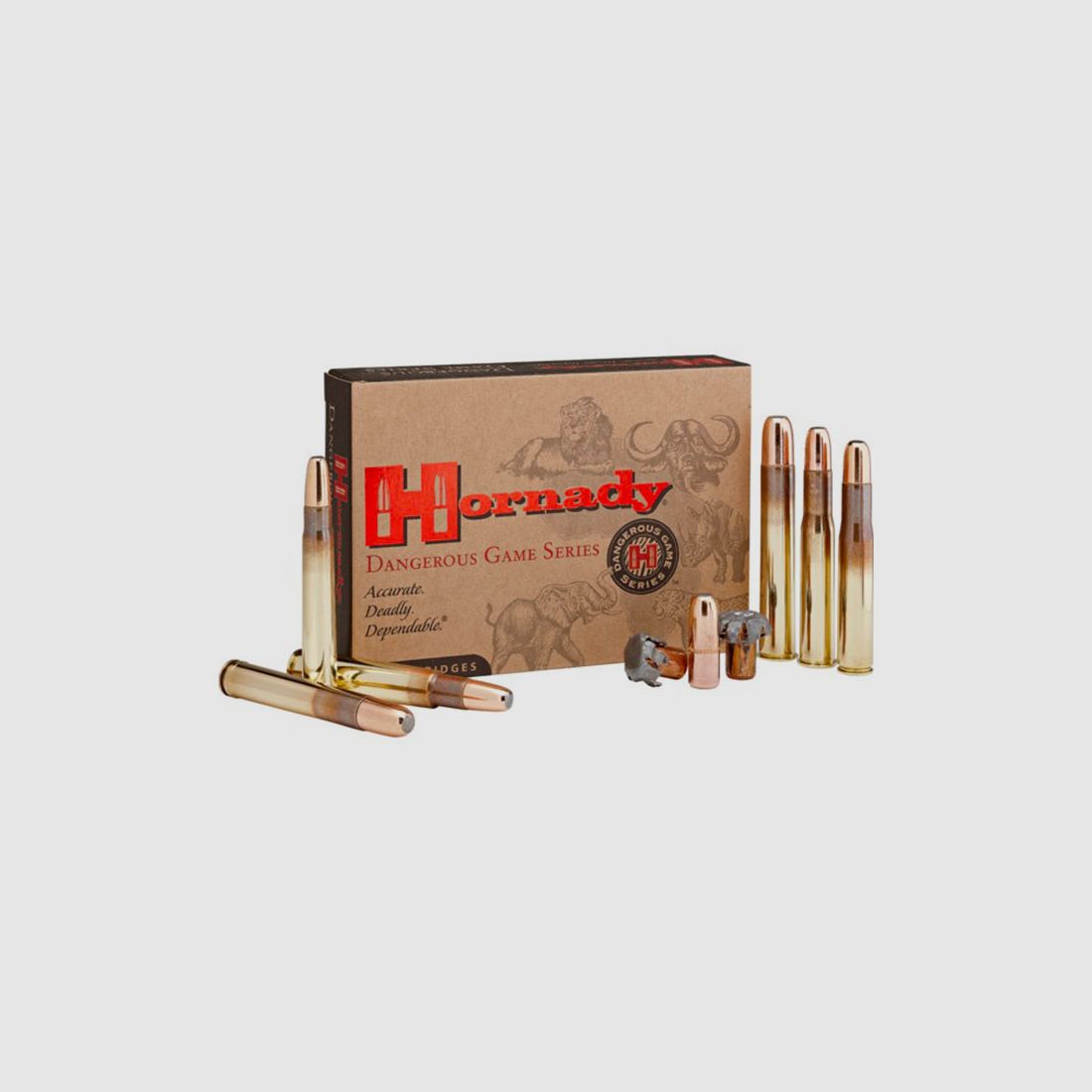 MUNITION – HORNADY – 470 Nitro Express 500 gr DGX® Bonded, Bild 1 von 3