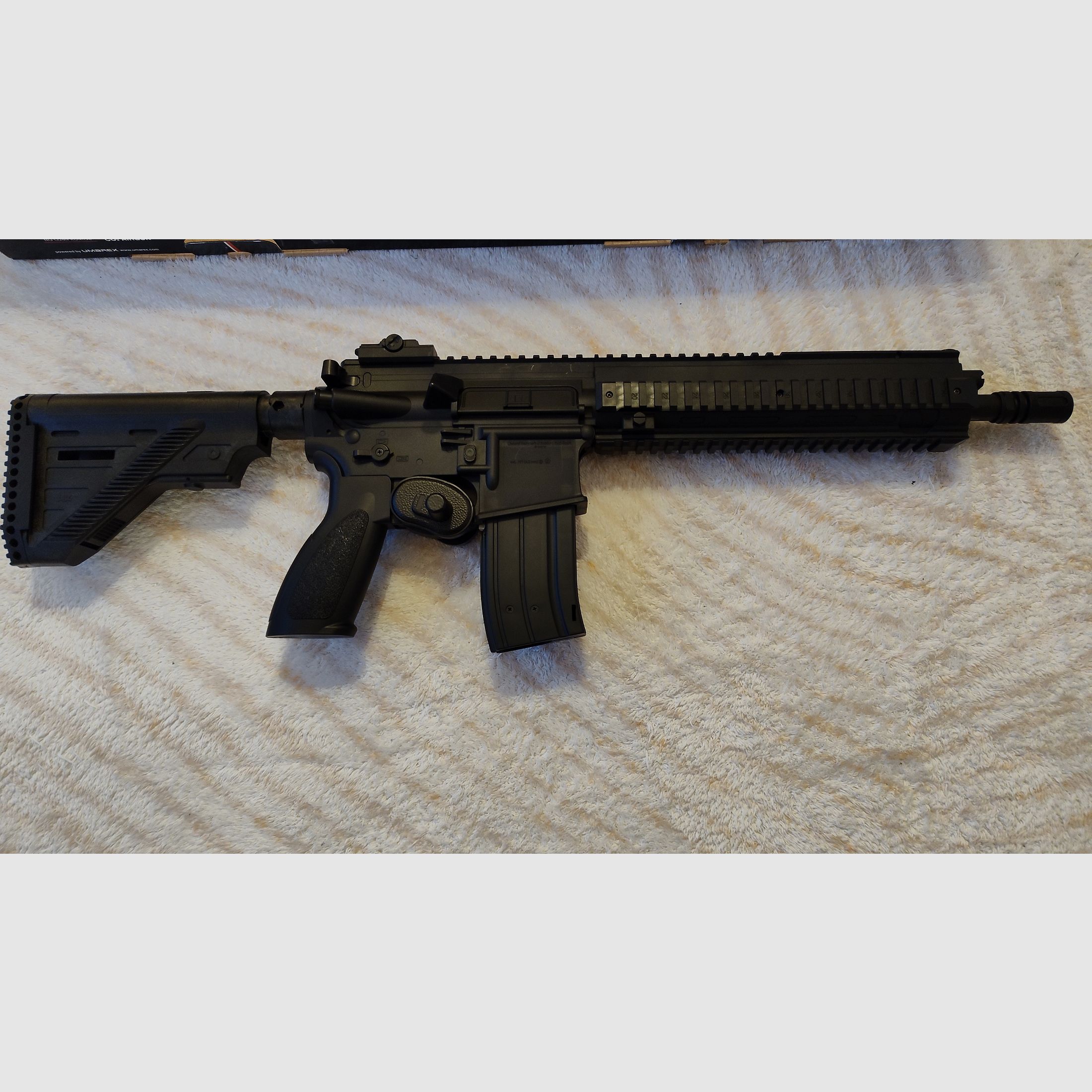 Heckler & Koch HK416 A5 kal. 4,5 mm stalowe BB Co2 z akcesoriami