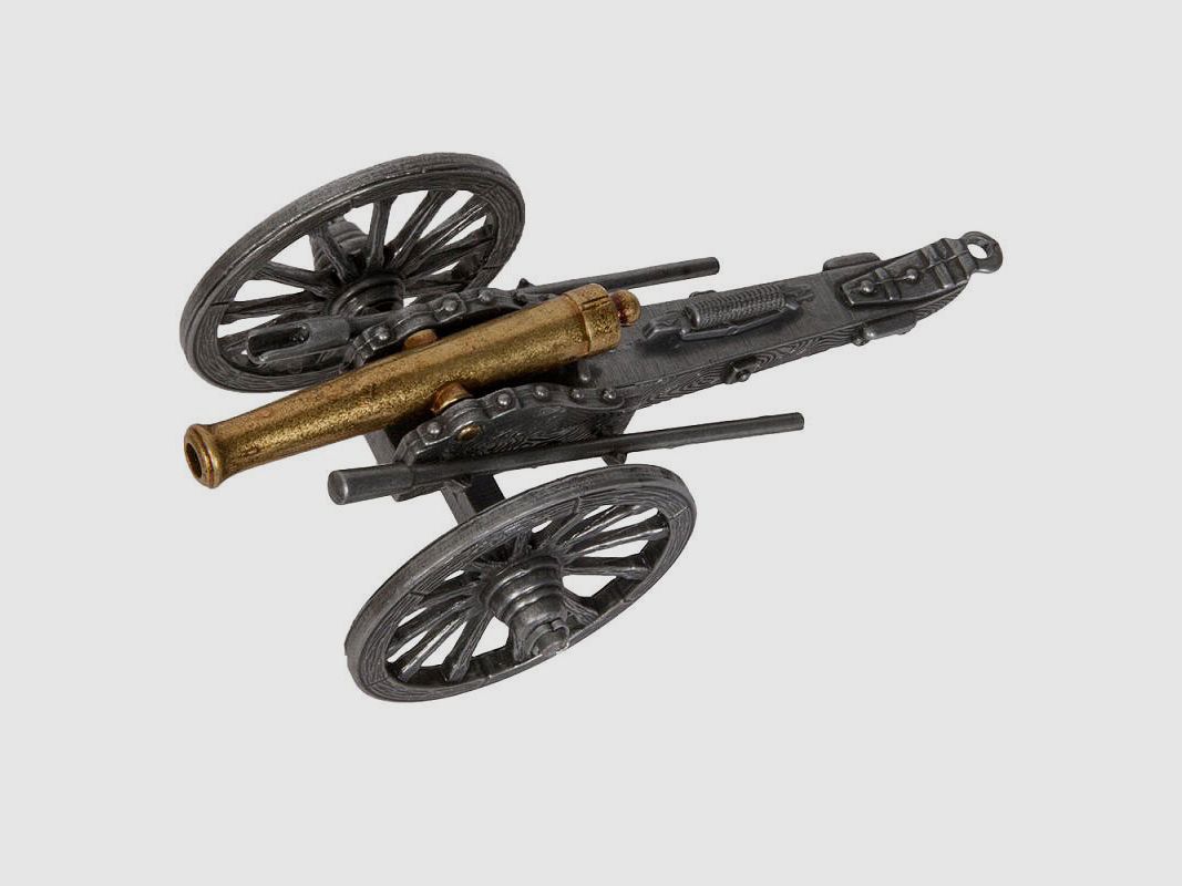 Miniaturowy model dekoracyjny armaty wojny domowej