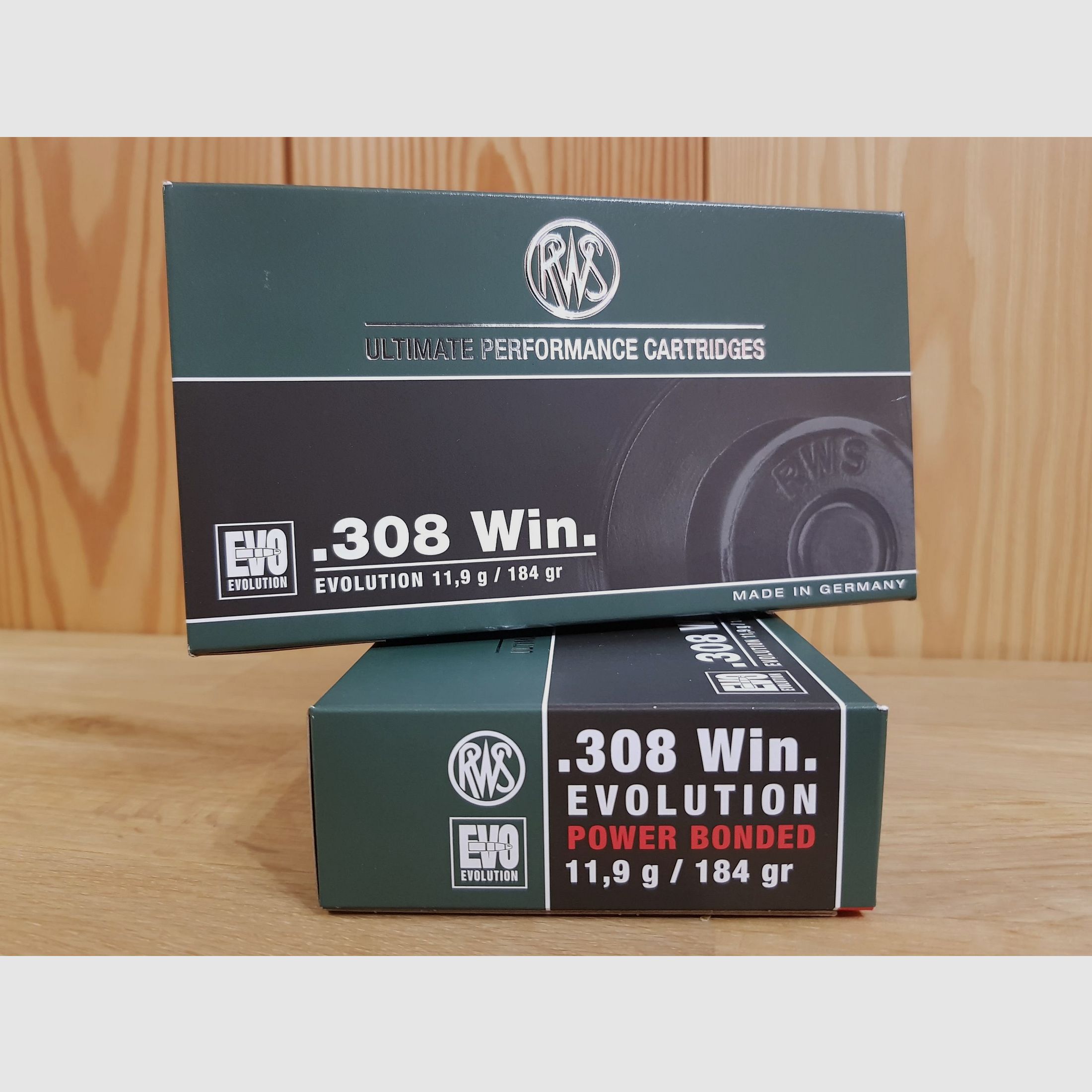 RWS MUNIZIONI CAL 308 EVOLUTION 184 GR.