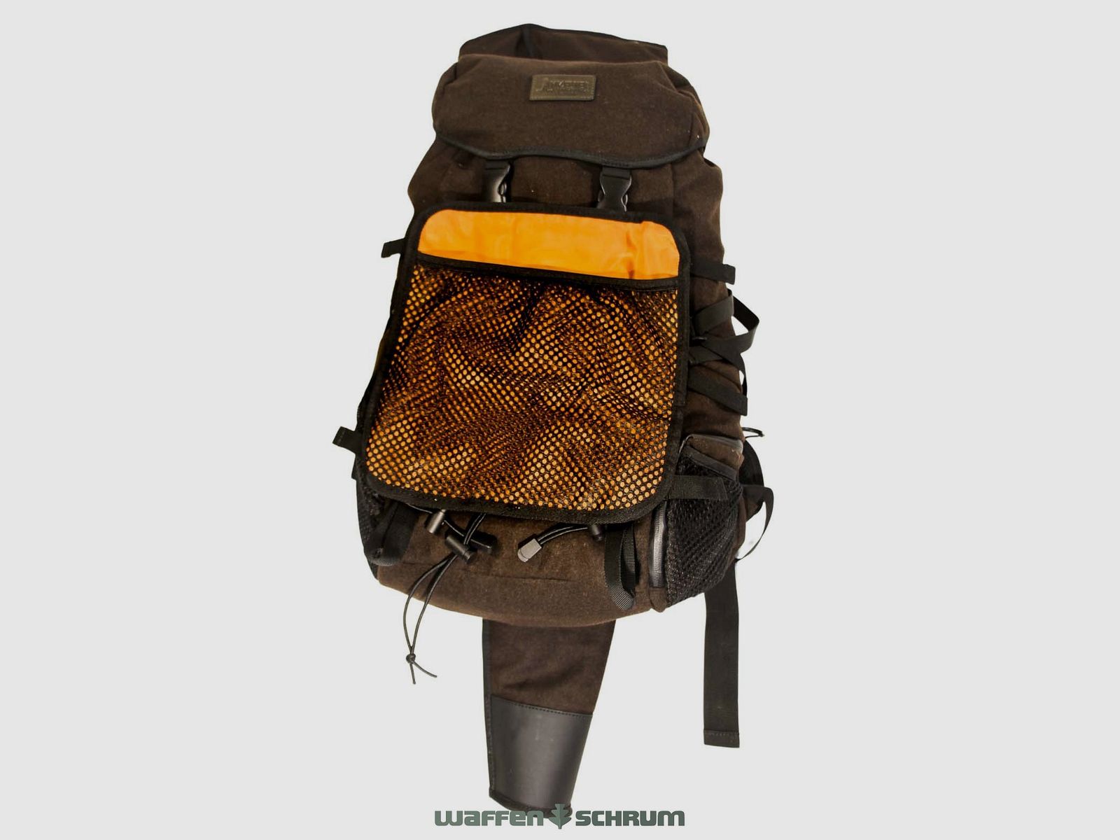 Mjoelner Hunting Rucksack Arild Dark Brown 36l Mit FAST-DRAW Gewehrtasche