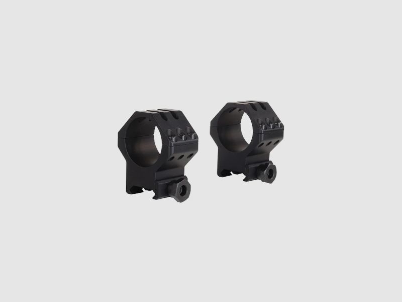 Weaver Tactical 6-Hole Picatinny-Style Ringe matt schwarz 30mm high, BH 12,45mm
