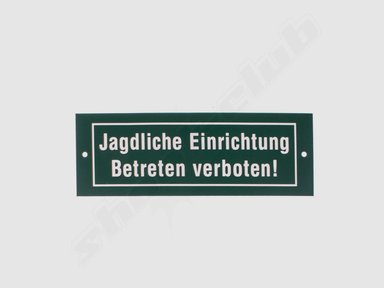 Albrecht Kind GmbH Kunststoff-Schild ''Jagdliche Einrichtung Betreten