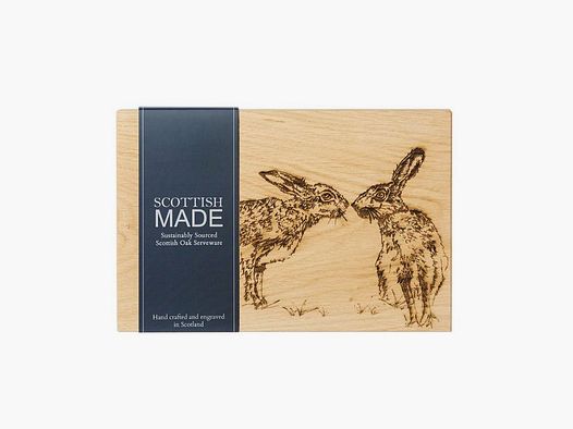 Serving Board Oak Wood Rabbit 30x20cm