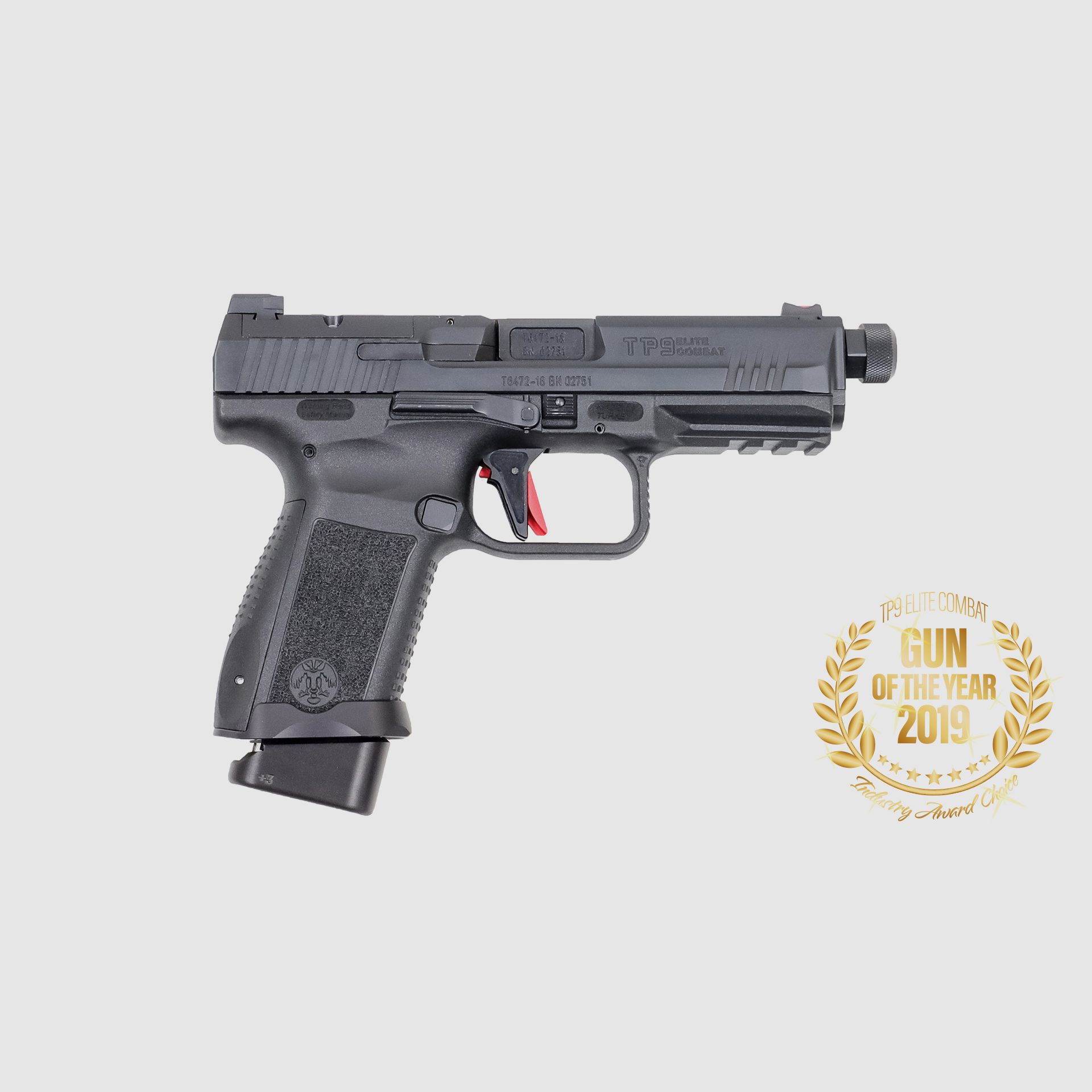 PISTOLA Canik TP-9 ELITE COMBAT NERA Filettata 9X19, immagine 6 di 7