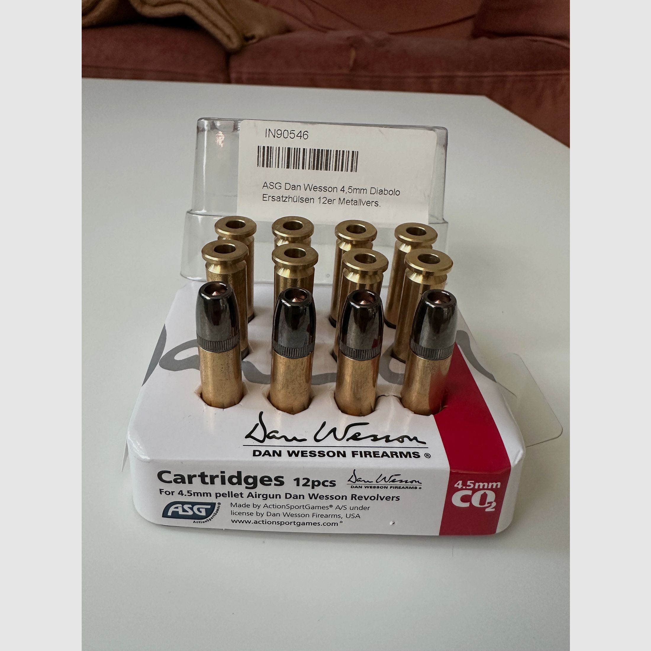 Dan Wesson 715 Ladehülsen 4,5mm Diabolo, Ladehülsen Dan Wesson 715 4,5mm Diabolo, Dan Wesson Ladehülsen 4,5mm Diabolo