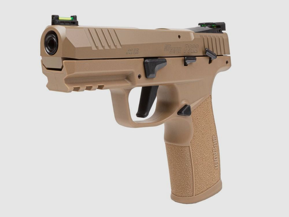 Sig Sauer – Pistole / P322 SAO Fiber Optic Visierung OP / .22lr / Coyote, Bild 3 von 4