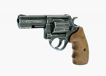 ME 38 Magnum, cal..380 / 9 mm R blank, antique look, wooden grip