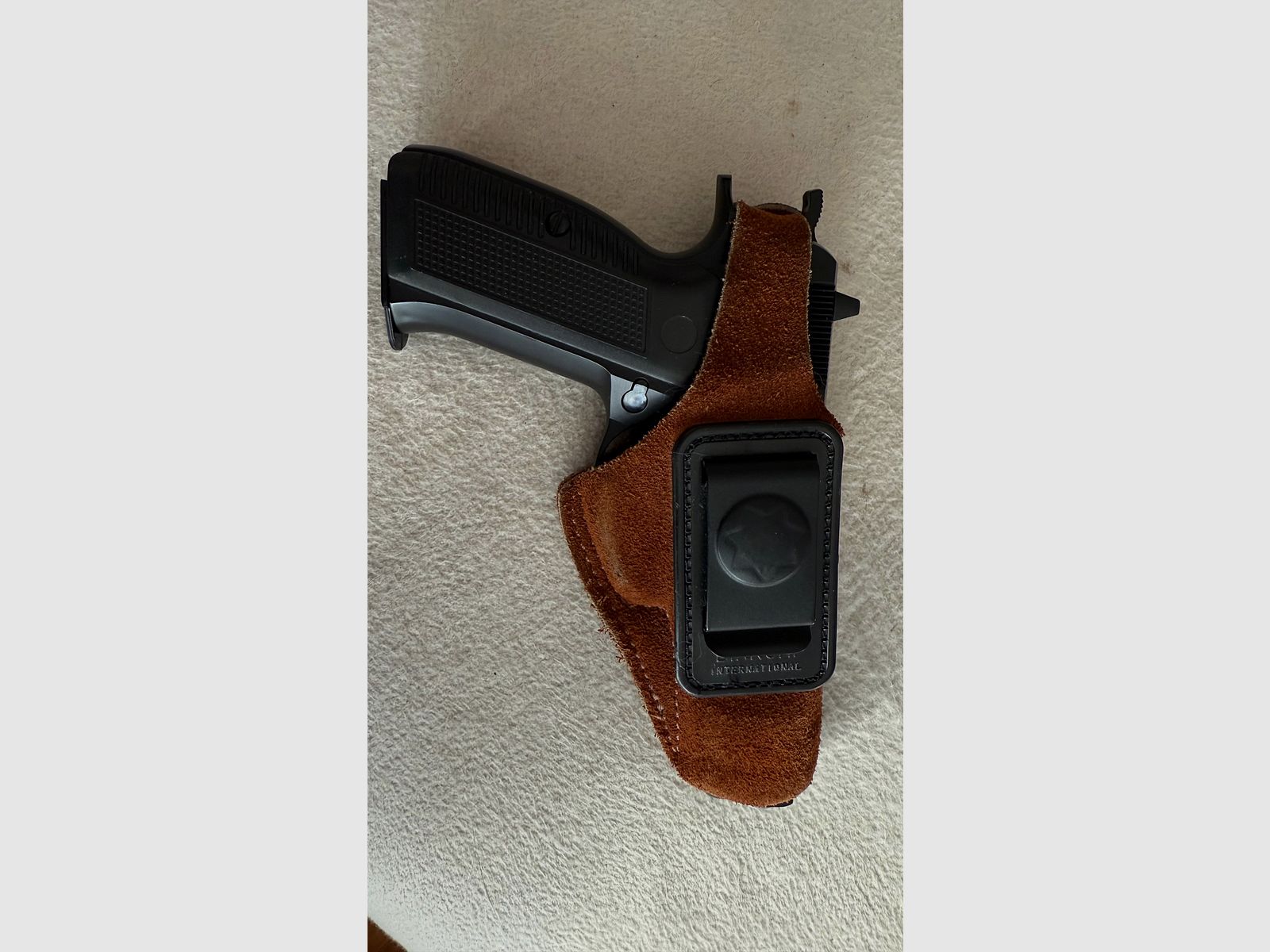 Lederholster Bianchi International, IWB, für CZ75, M75, Tanfoglio u.ä. 