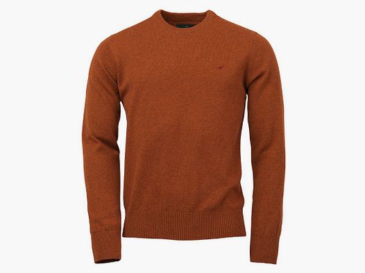 LAKSEN HOY O-NECK SWEATER, BURNT ORANGE