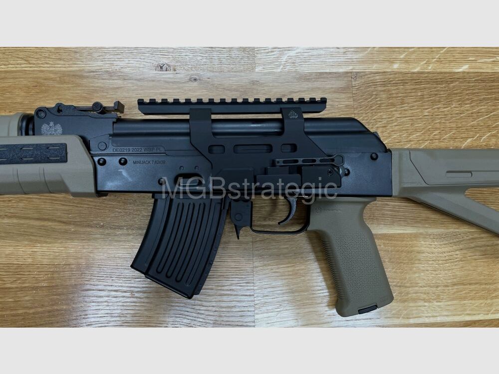 sportief goedgekeurd! WBP Mini Jack Sport - halfautomatisch geweer 7,62x39 25,9 cm loop - met duwschouder! Kwaliteit gemaakt in Polen - Nieuwigheid! - Systeem AKM AK47 AK74 Mini Jack