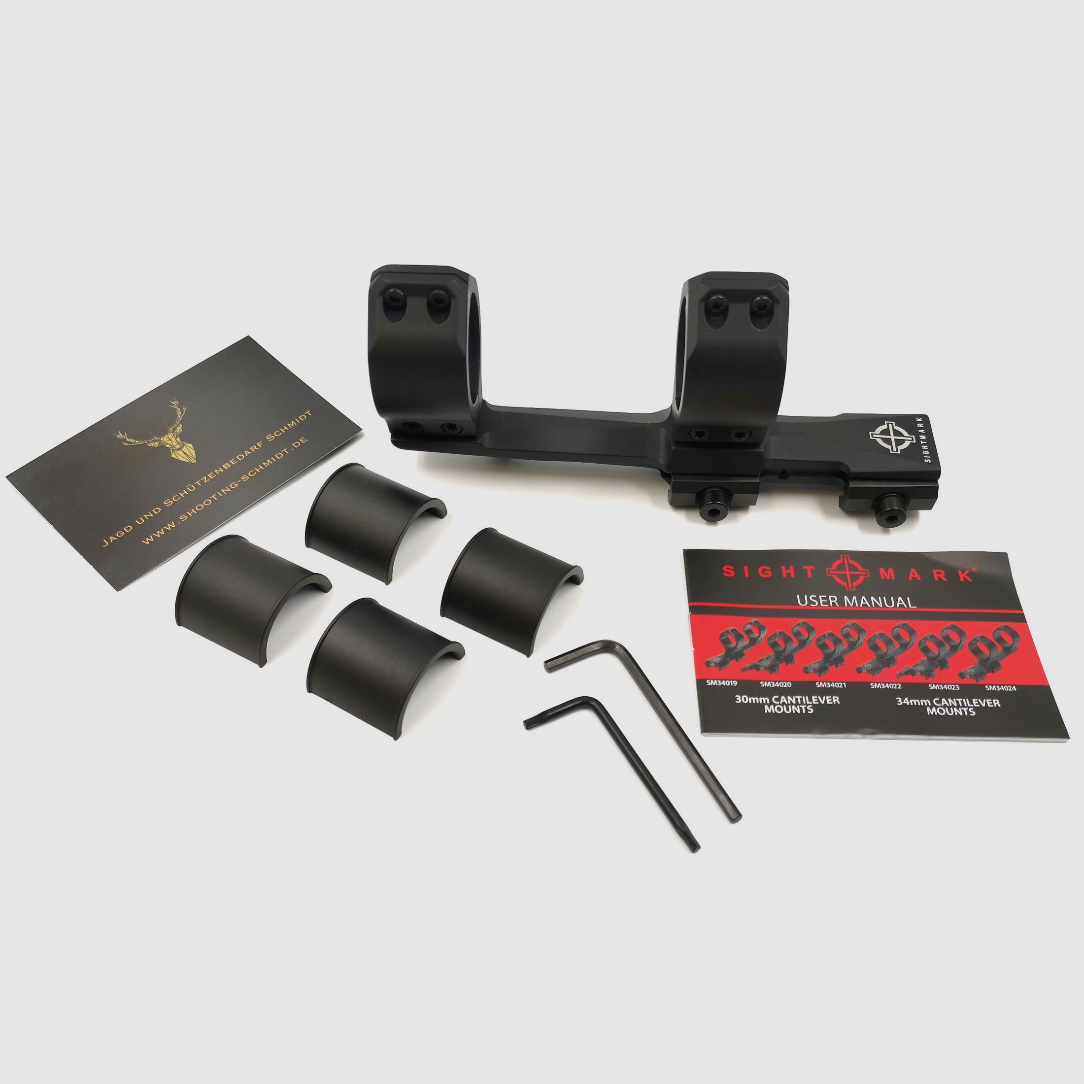 Sightmark Tactical AR 30mm Montage 20 MOA Vorneigung Fixed Cantilever Mount Klemmontage AR 15 10 SLB