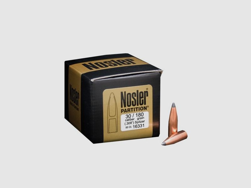 NOSLER 30 KALIBER (0,308″) 180GR SPITZER 50/BOX, Bild 2 von 2