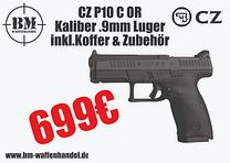 Pistola CZ P-10 C OR 9mm Luger pronta per ottica